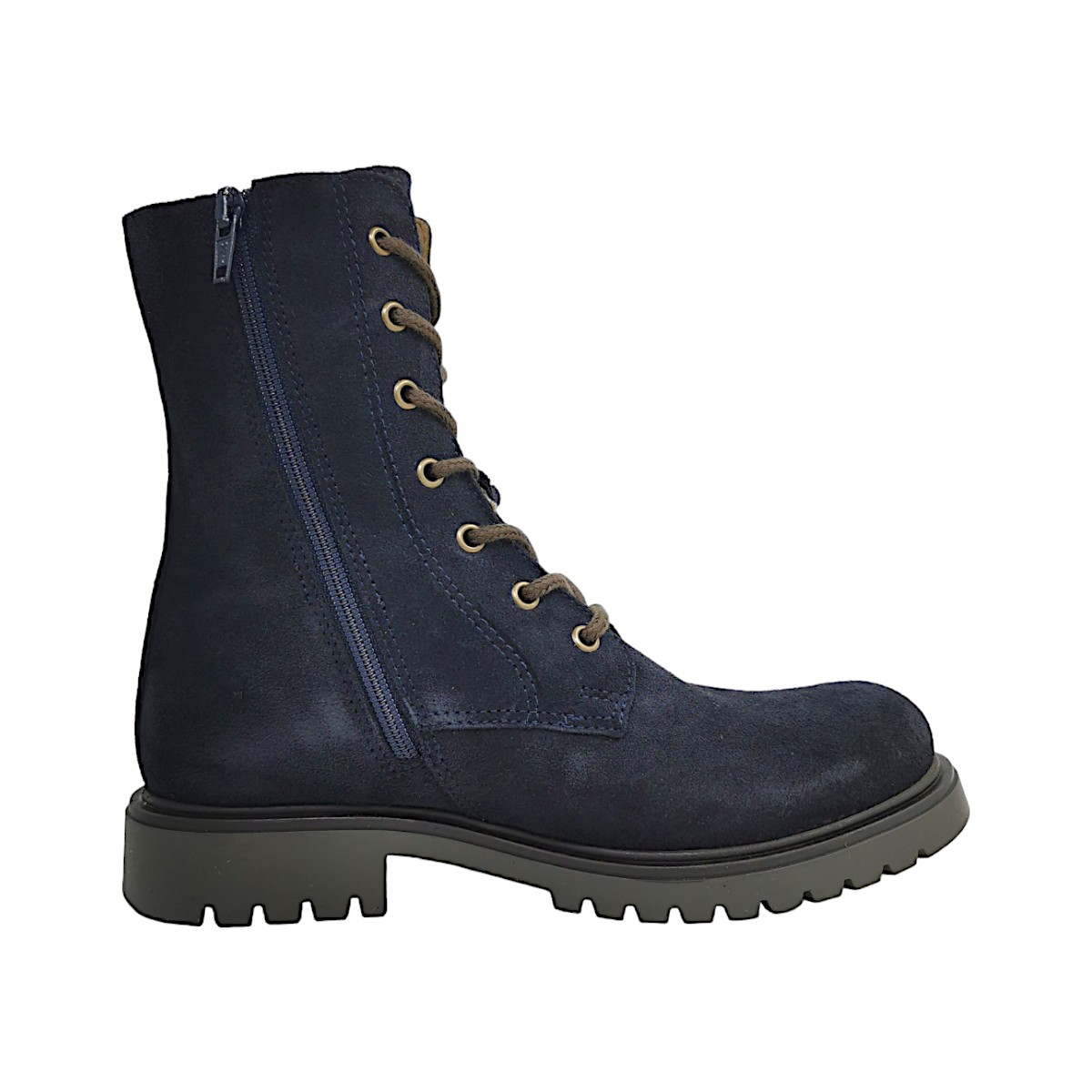 Sabalin Kinderschuhe Mädchen Schnürstiefel Winterstiefel Blau Freizeit (blue, Größe 35 EU)