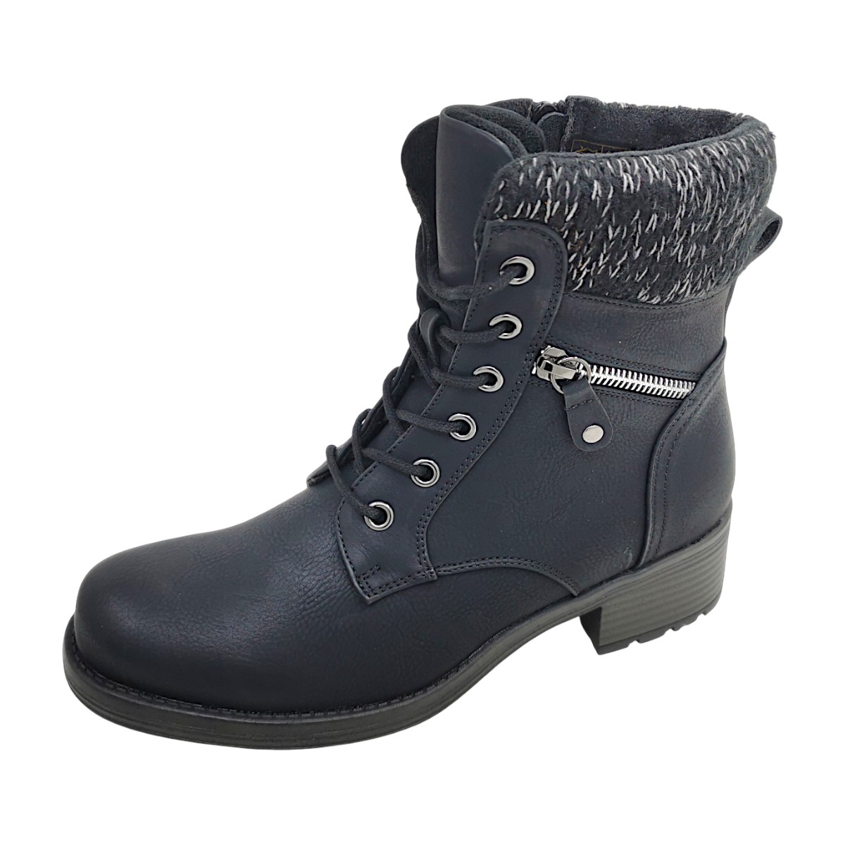 Taxi Damenschuhe Schnürstiefel Schwarz Freizeit (Black, Größe 37 EU)