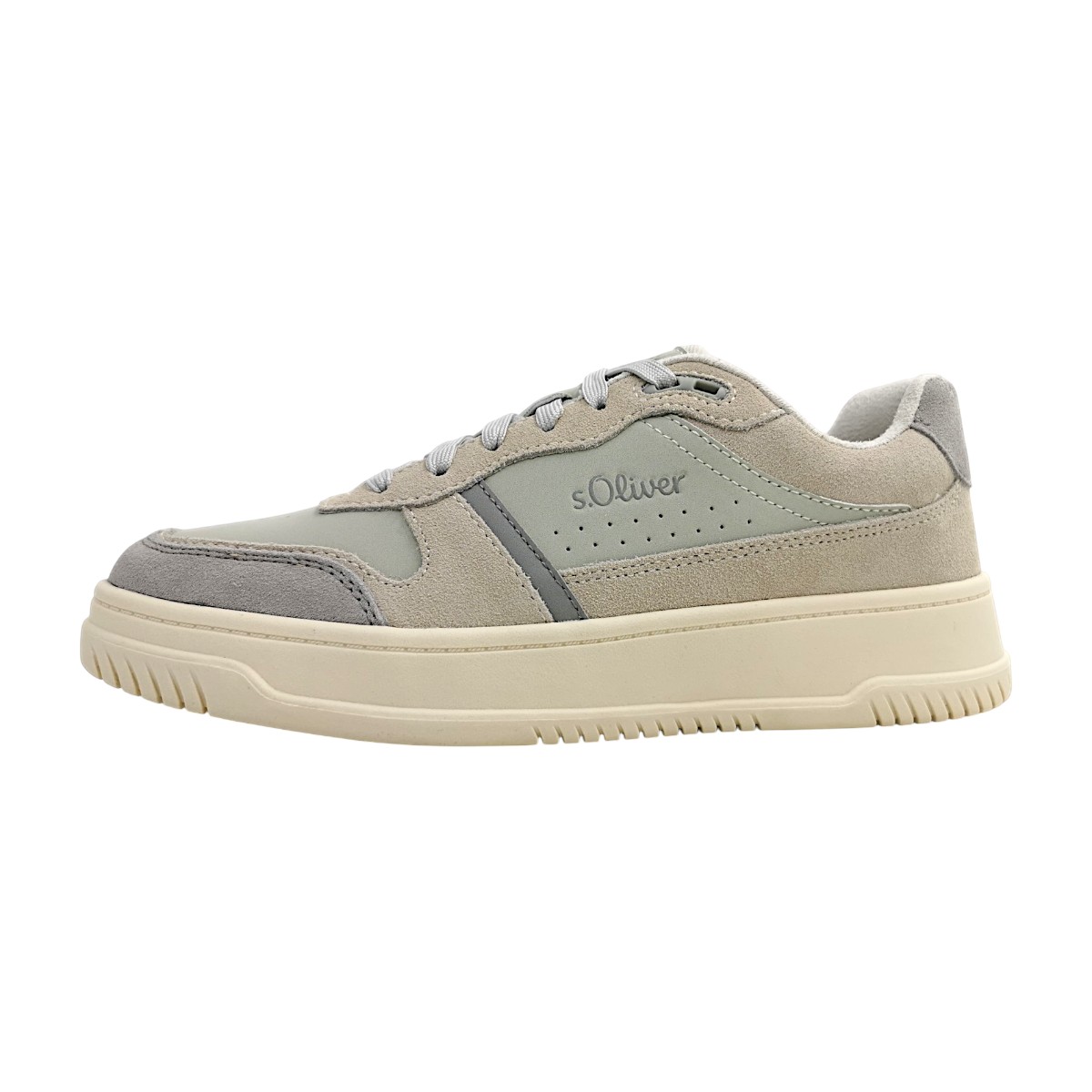 s.Oliver Damenschuhe Schnürschuhe Sportive Grau Freizeit