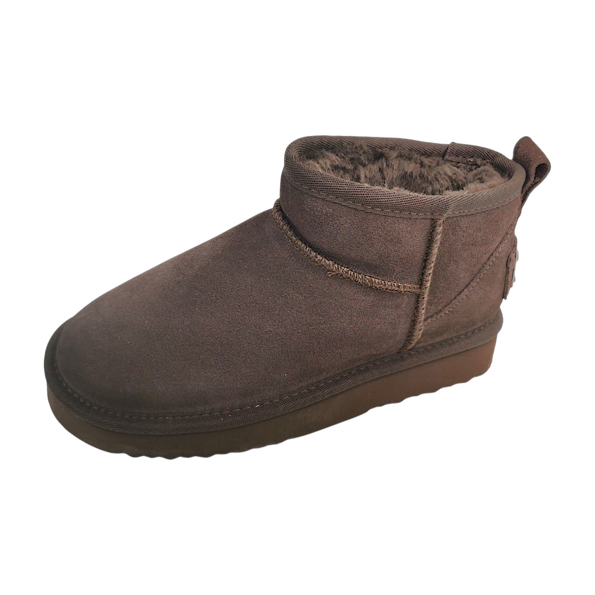 OOG Damenschuhe Stiefel Reißverschluss Schaftstiefel Braun Freizeit (mokka, Gr. 1:36)