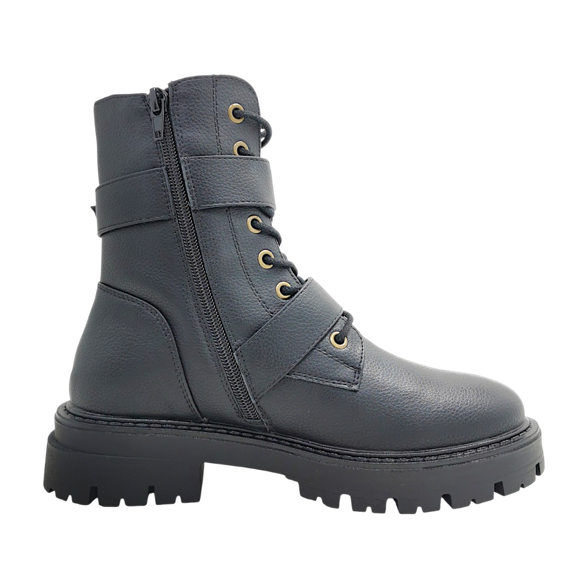 Taxi Damenschuhe Schnürstiefel Schwarz Freizeit (Black, Größe 36 EU)
