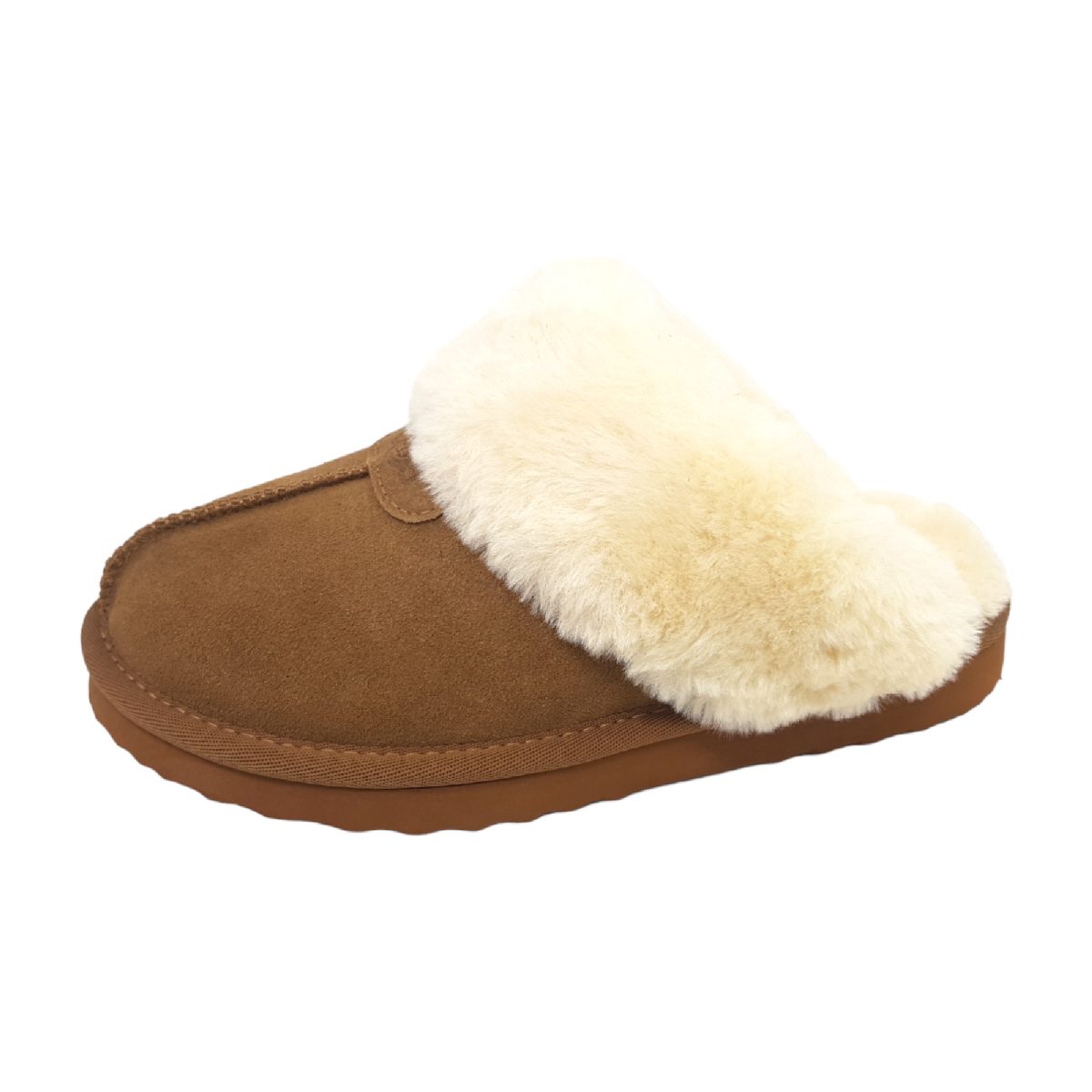 OOG Damenschuhe Hausschuhe Braun Freizeit (Camel, Gr. 1:36)