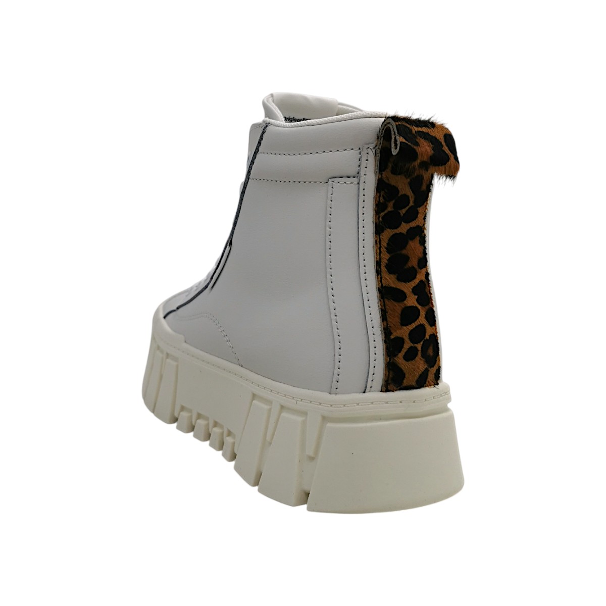 Tommy Hilfiger Flatform Leopard Damenschuhe Schnürstiefel Weiß Freizeit (ecru YBL, Größe 38 EU)