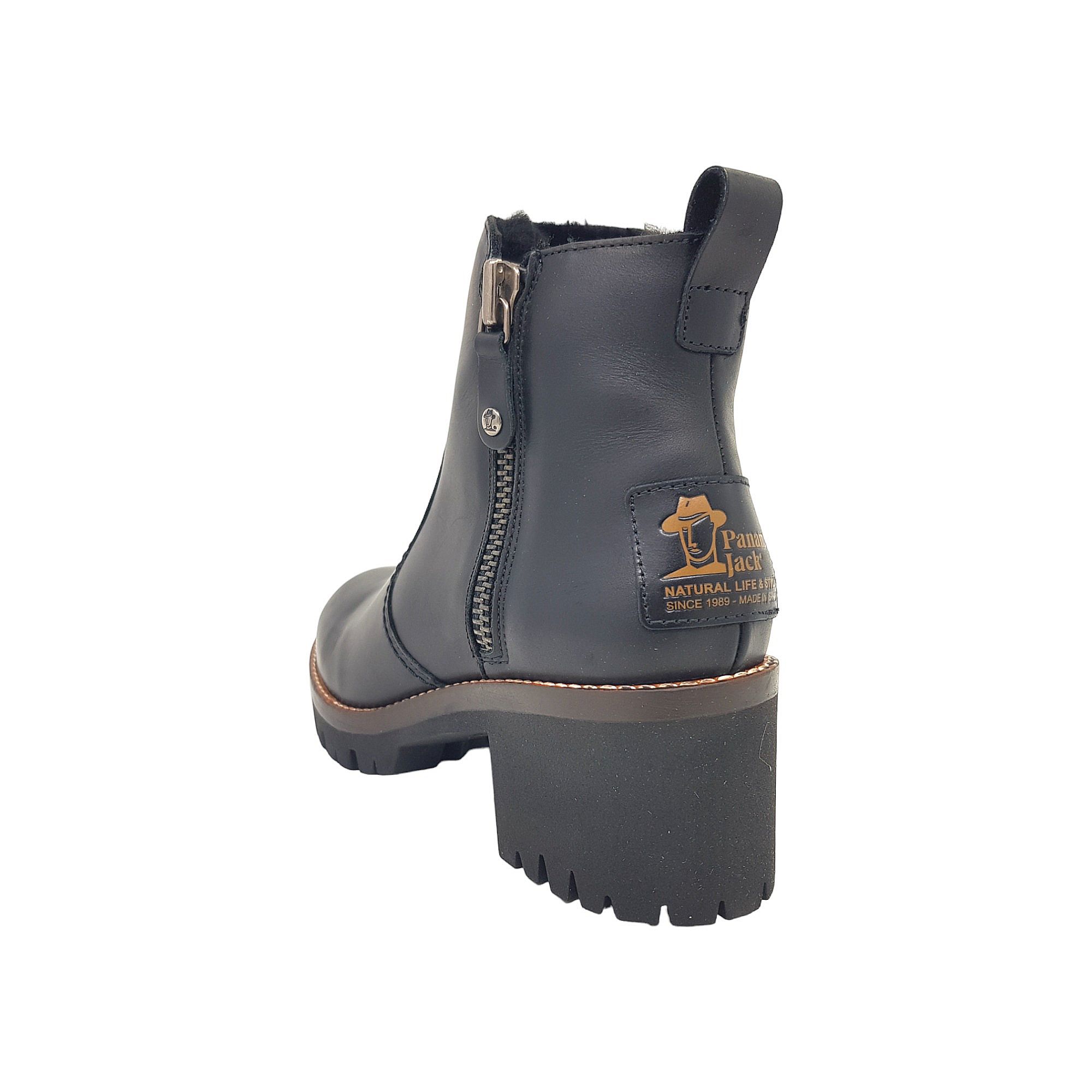 Panama Jack Damenschuhe Stiefel Reißverschluss Schwarz Freizeit (black, Größe 41 EU)