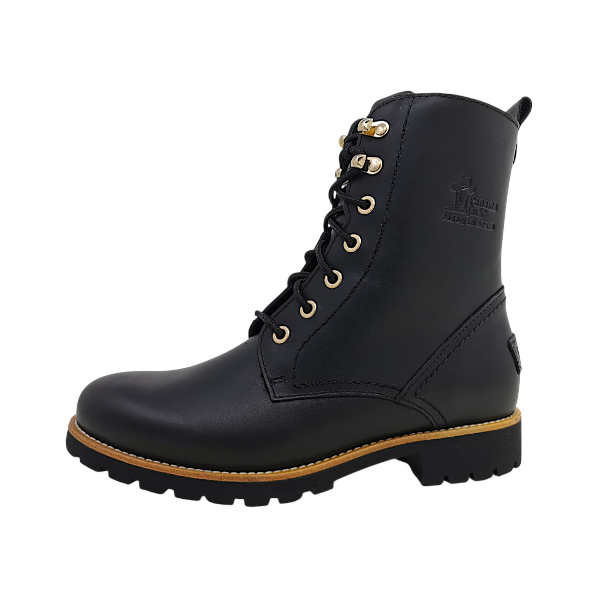 Panama Jack Damenschuhe Schnürstiefel Schwarz Freizeit