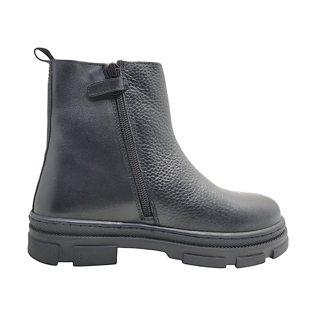 Braqeez Kinderschuhe Mädchen Stiefel Reißverschluss Schwarz Freizeit (589 Black, Größe 35 EU)