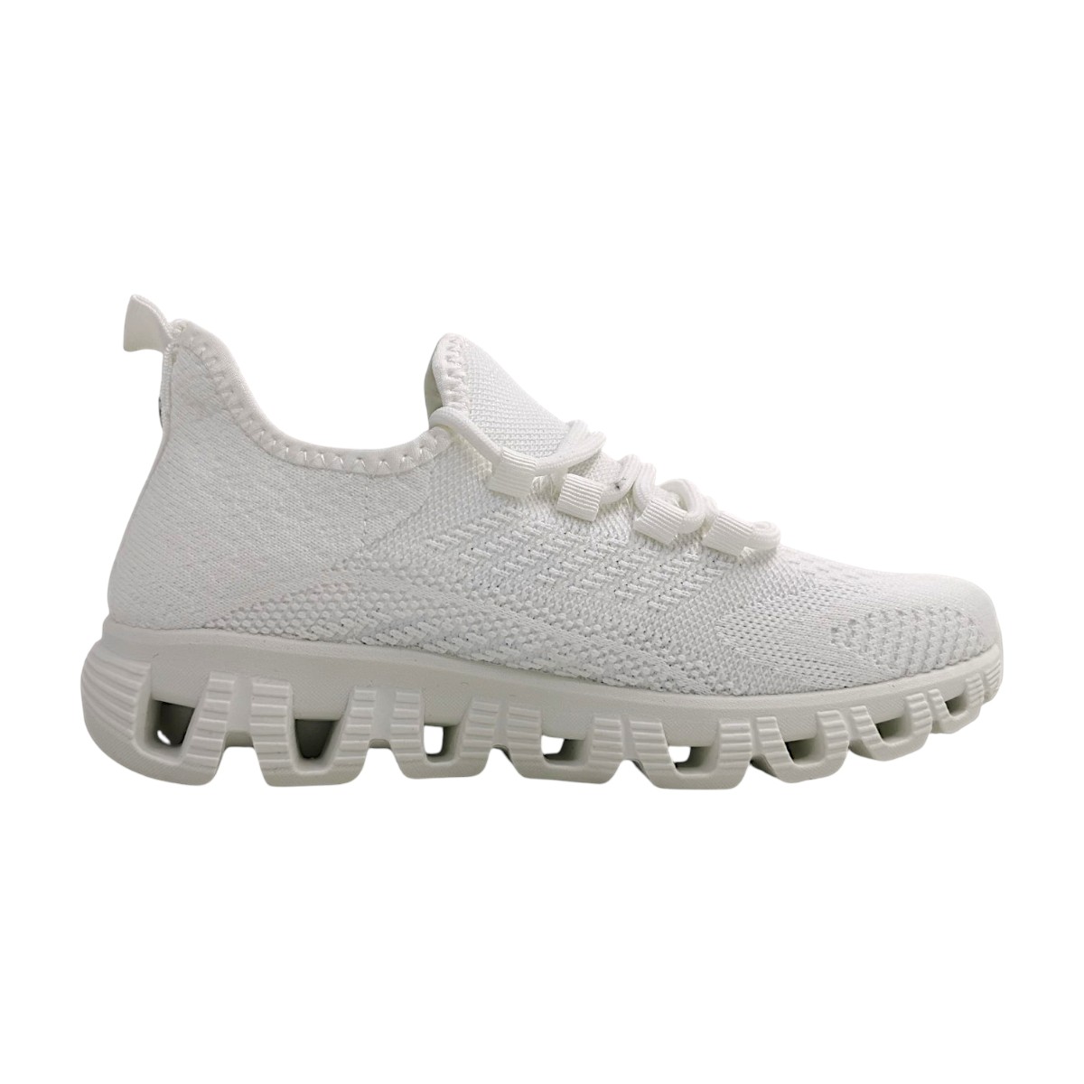 La Strada Damenschuhe Schnürschuhe Sportive Slipper Weiß Freizeit (white, Gr. 1:36)