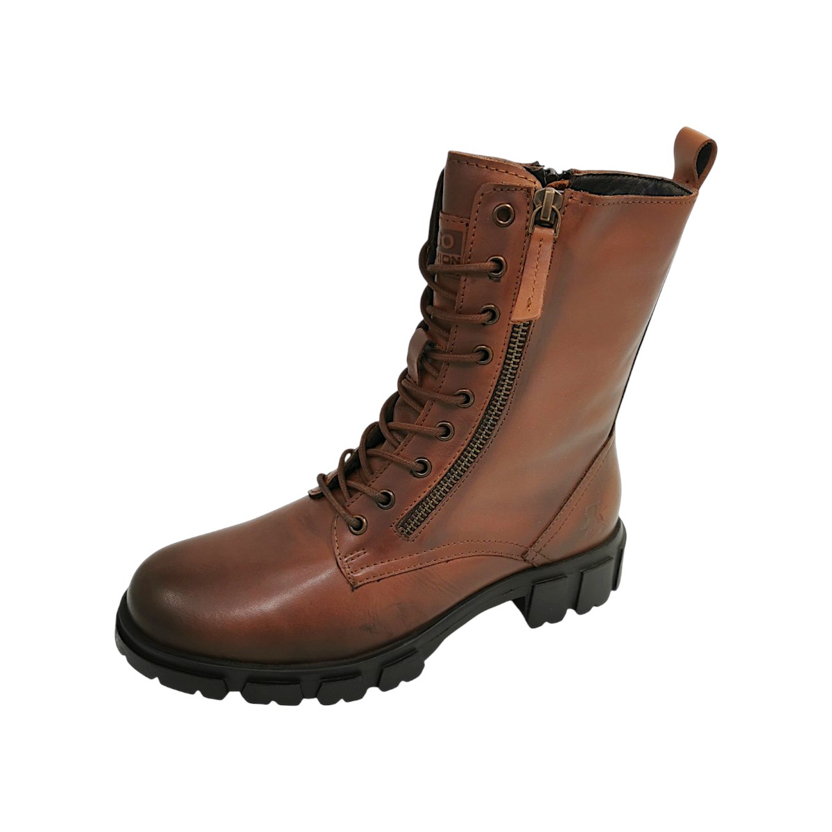 2 Go Fashion Damenschuhe Schnürstiefel Braun Freizeit (brandy 39, Größe 37 EU)