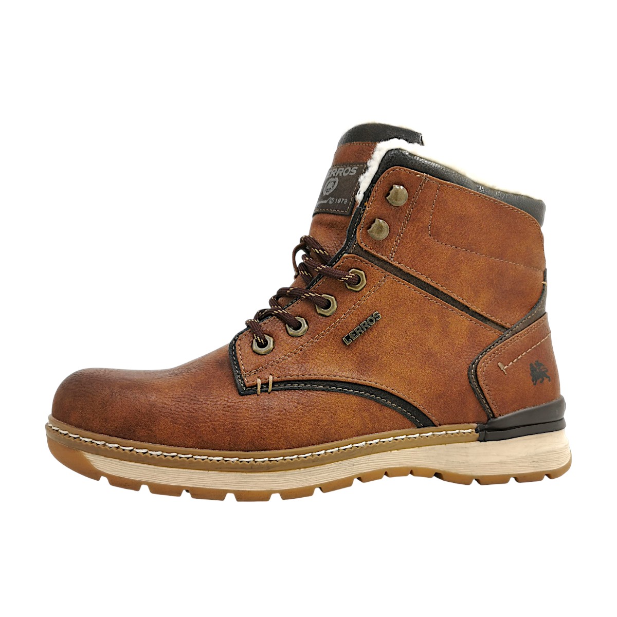 Lerros Herrenschuhe Warmfutter Schnürstiefel Braun Freizeit