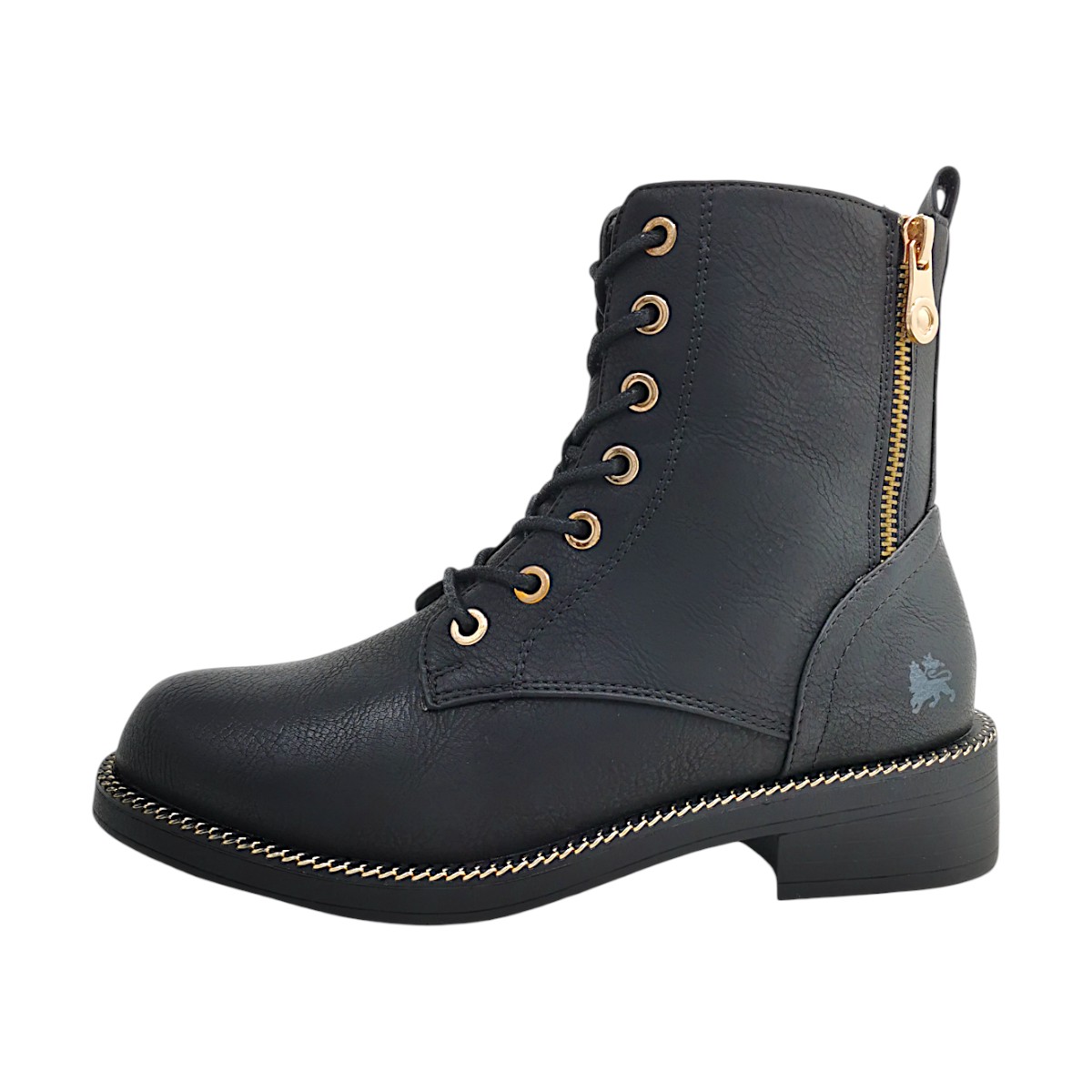Lerros Damenschuhe Schnürstiefel Schwarz Freizeit