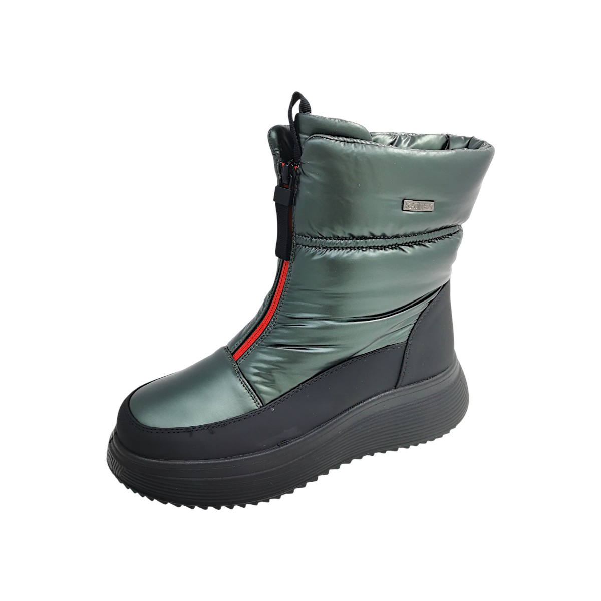 Becker Damenschuhe Stiefel Tex Winterstiefel Grün Freizeit (Grün/Schwarz, Größe 39 EU)