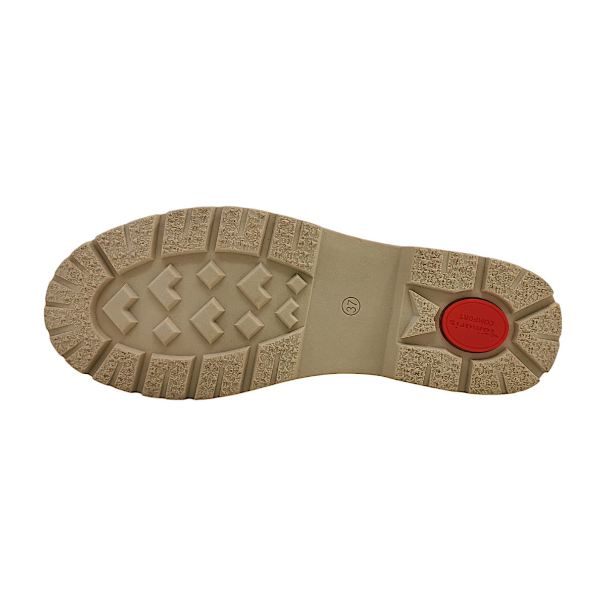 Tamaris Comfort Damenschuhe Reißverschluss Schaftstiefel Braun Freizeit (313- Camel Nubuc, Größe 42 EU)