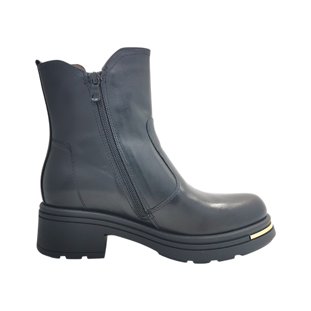 Nero Giardini Damenschuhe Stiefel Reißverschluss Schwarz Freizeit (Nero 100, Größe 39 EU)