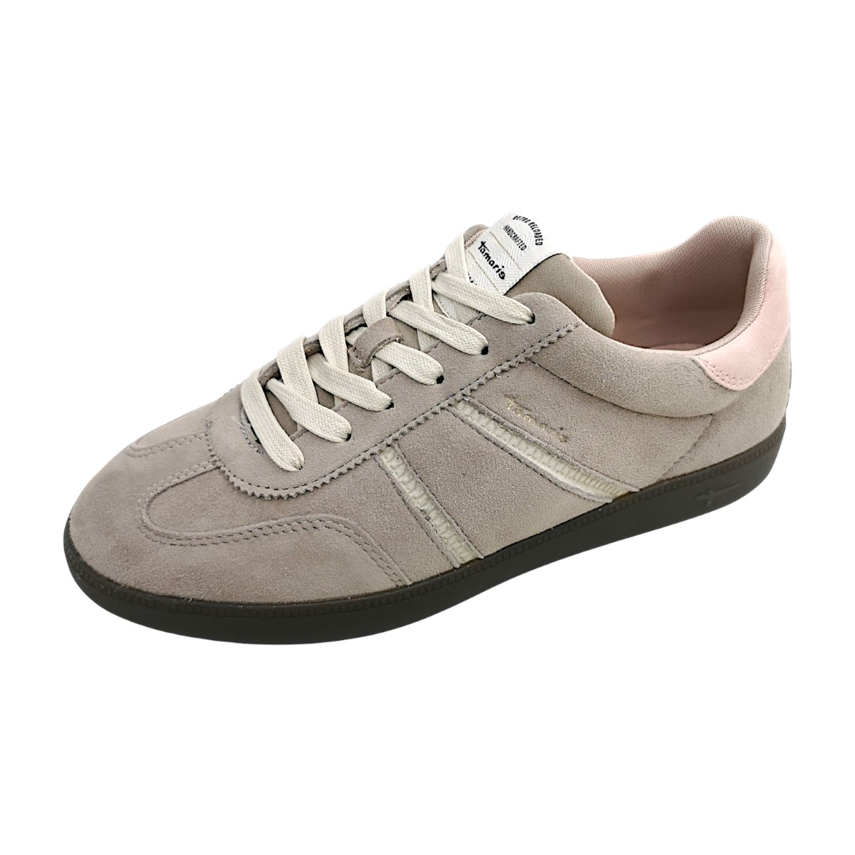 Tamaris Damenschuhe sportliche Schnürschuhe Beige Freizeit (taupe/rose 362, Gr. 1:36)