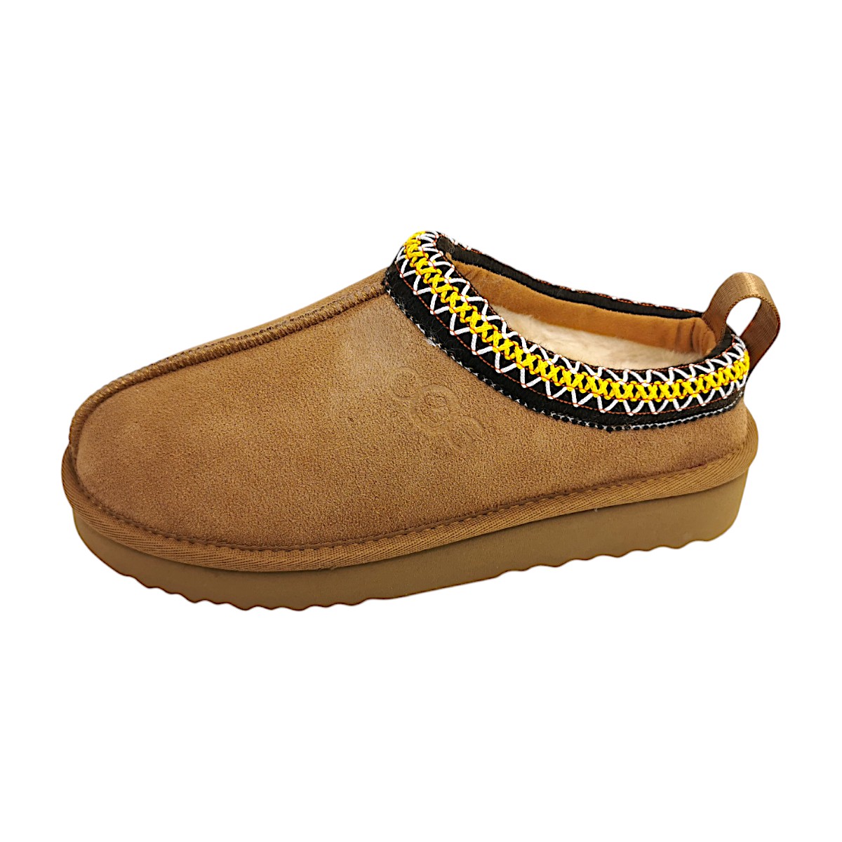 OOG Damenschuhe Hausschuhe Braun Freizeit (camel, Gr. 1:39)