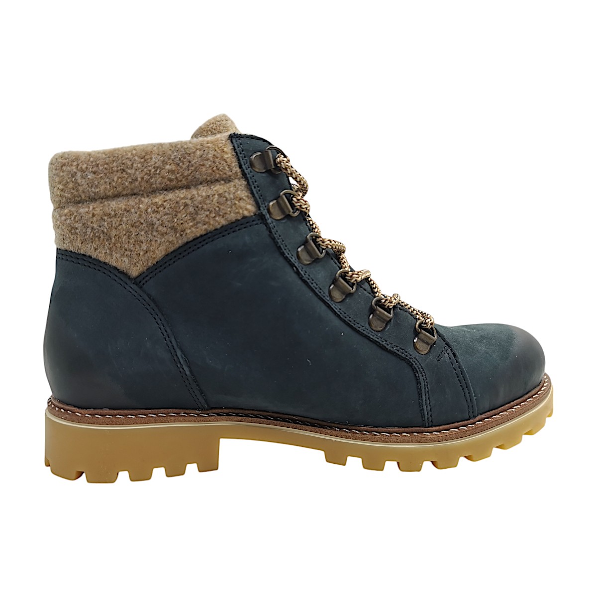Remonte Damenschuhe Stiefeletten Schnürer Schwarz Freizeit (14 pazifik/wood, Größe 38 EU)