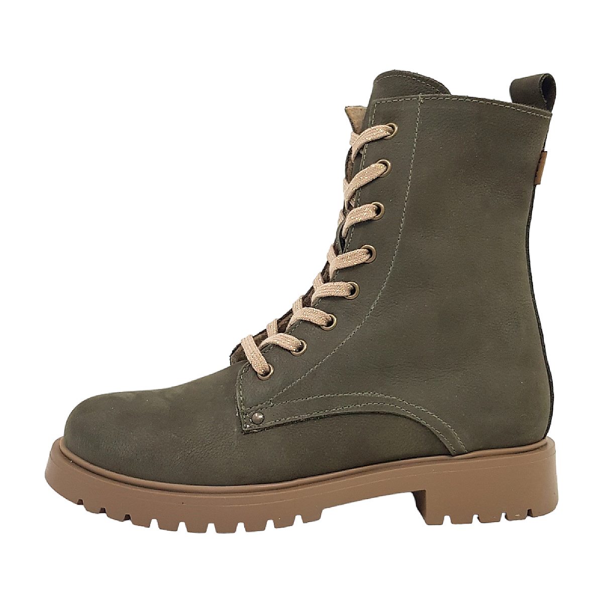 Micio Kinderschuhe Mädchen Schnürstiefel Grün Freizeit