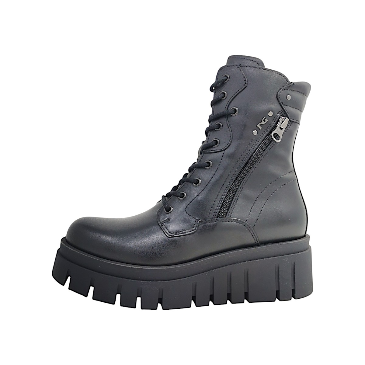 Nero Giardini Damenschuhe Schnürstiefel Schwarz Freizeit