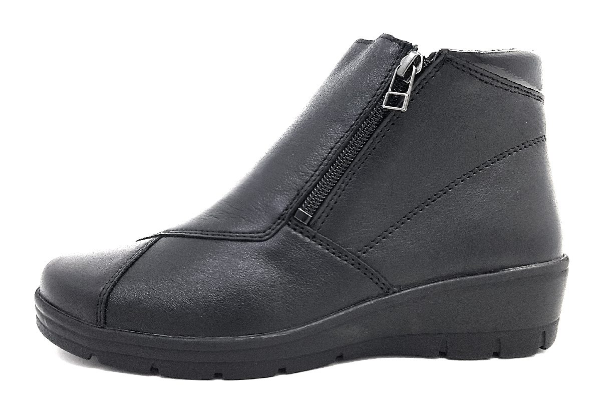 Aco Hellica 04 Damenschuhe Reißverschluss Stiefel Schwarz Freizeit