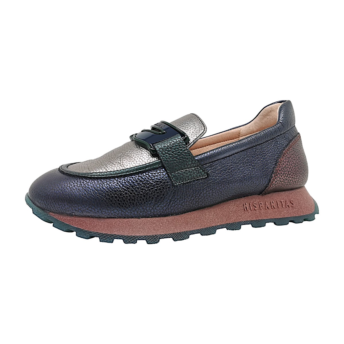Hispanitas Loira Damenschuhe Für lose Einlagen Slipper Blau Freizeit