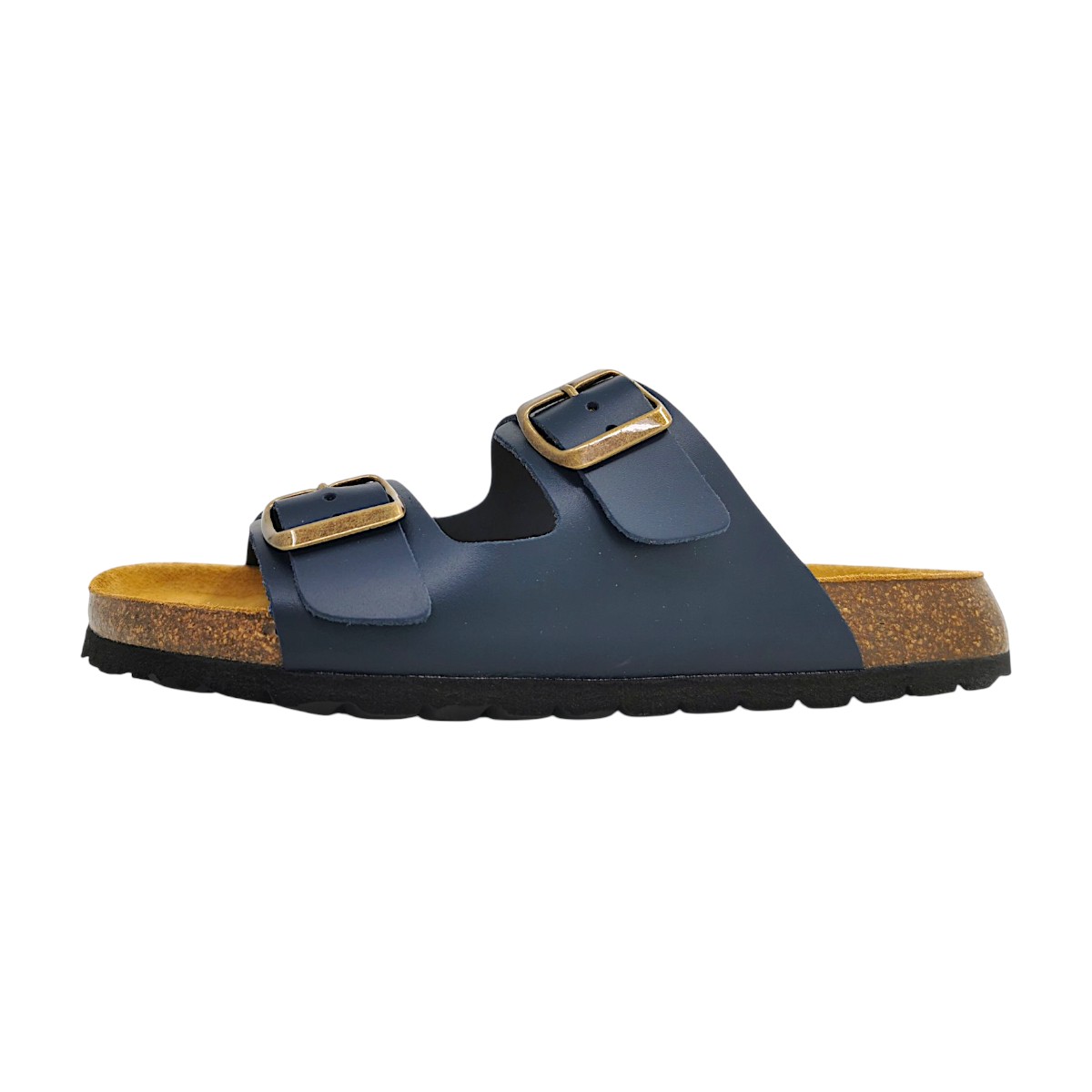 Bio Pantolette Damenschuhe Pantoletten Fußbett Pantolette Blau Freizeit