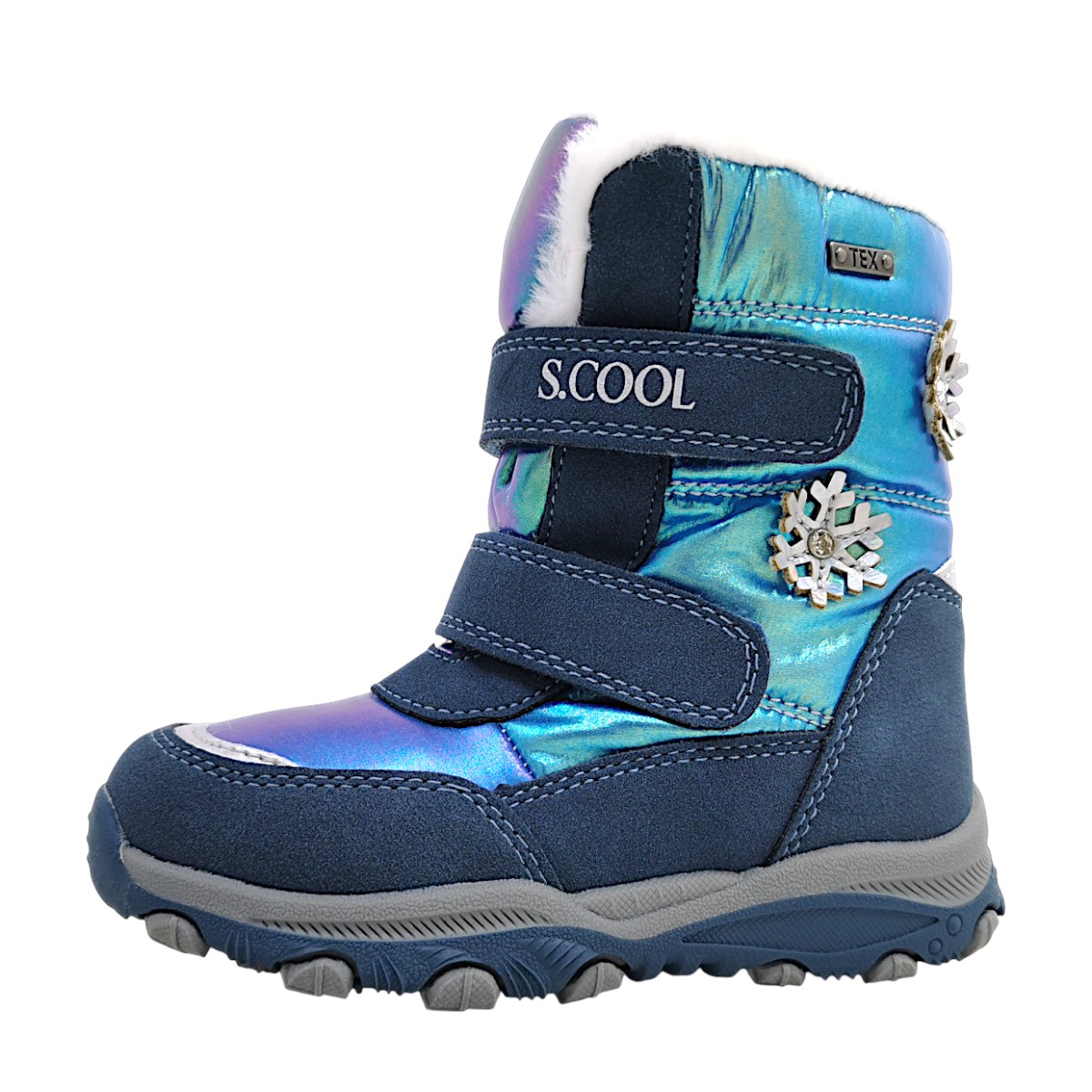 S.Cool Kinderschuhe Mädchen Winterstiefel Blau Freizeit