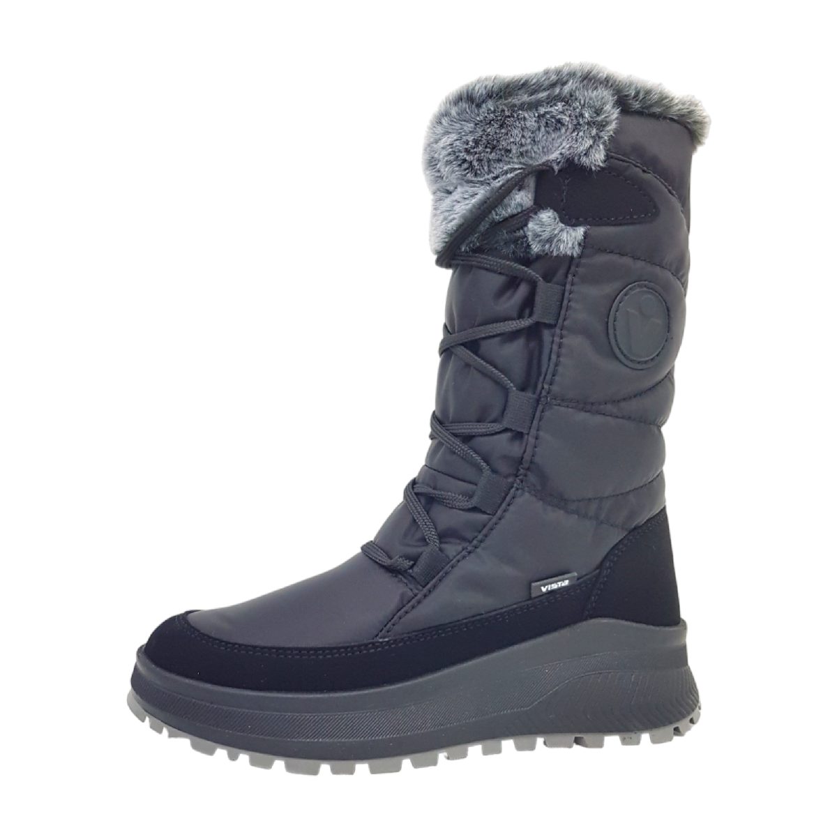 Skandia Da-Boot geschn. Damenschuhe Stiefel Schnürer Schwarz Freizeit
