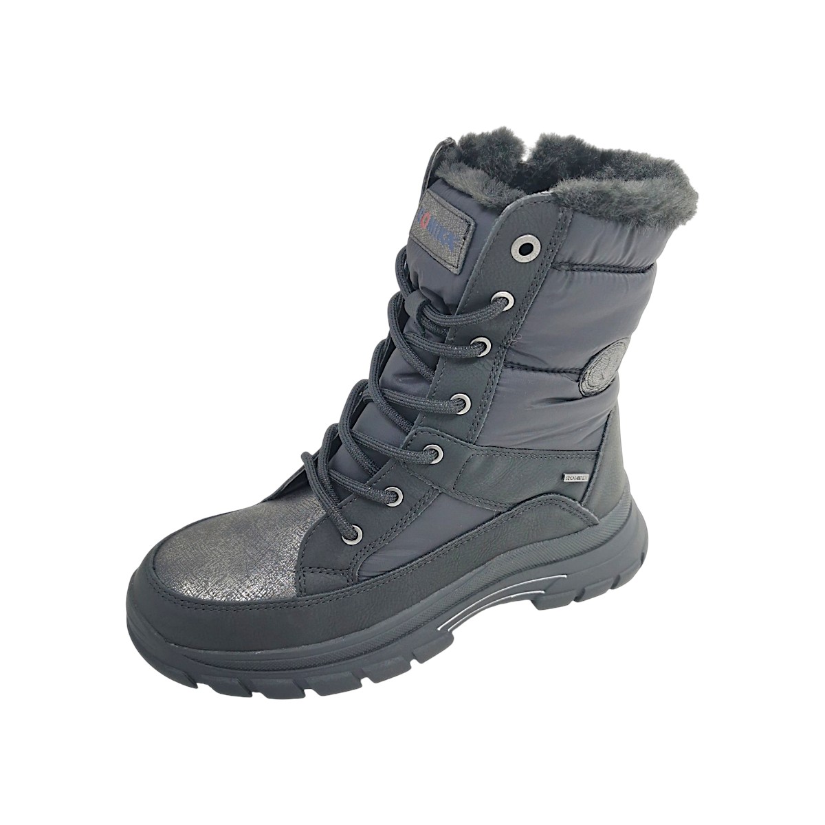 Romika Damenschuhe Gefüttert Winterstiefel Schwarz Freizeit (black 00001, Größe 37 EU)