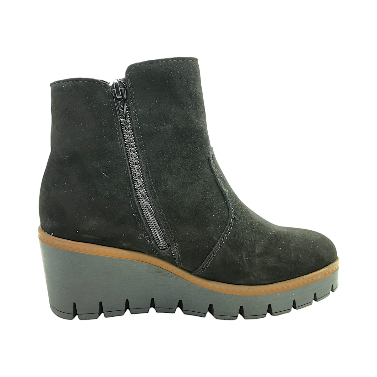 Rieker Damenschuhe Stiefeletten Reißverschluss Schwarz Freizeit (00 schwarz, Größe 39 EU)