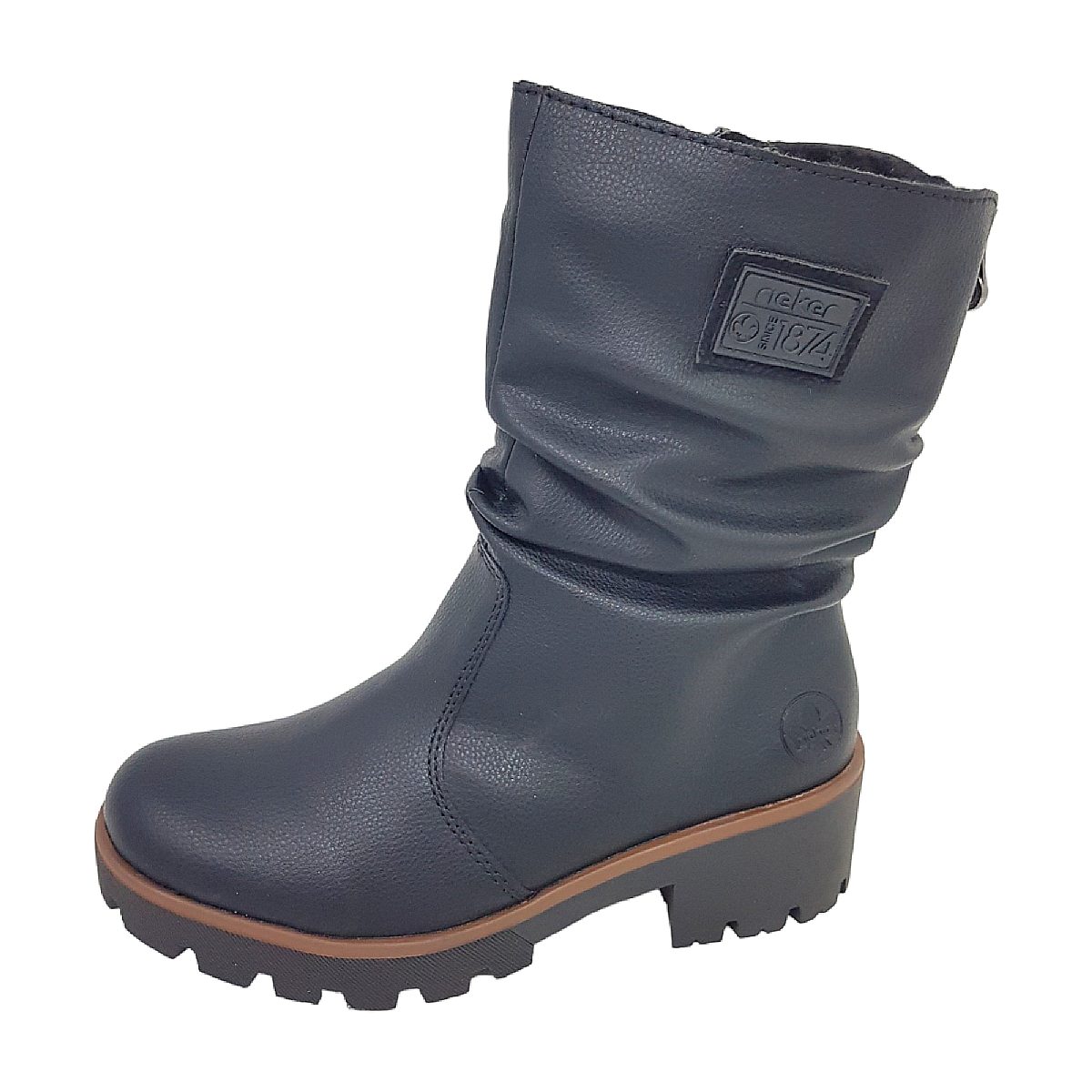 Rieker Damenschuhe Stiefel Reißverschluss Schwarz Freizeit (schwarz 00, Größe 36 EU)