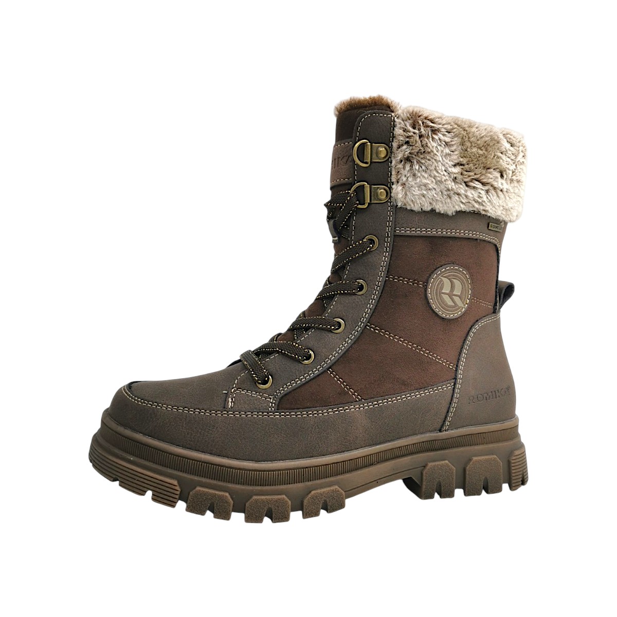 Romika Damenschuhe Schnürstiefel Braun Freizeit