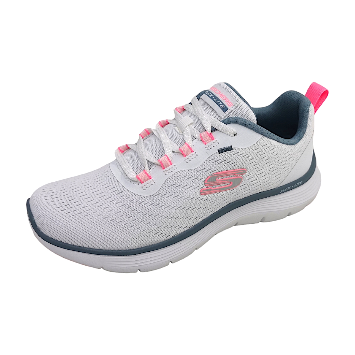 Skechers Flex Appeal 5.0 150201 Weiß white/ pink/ blue WPKB