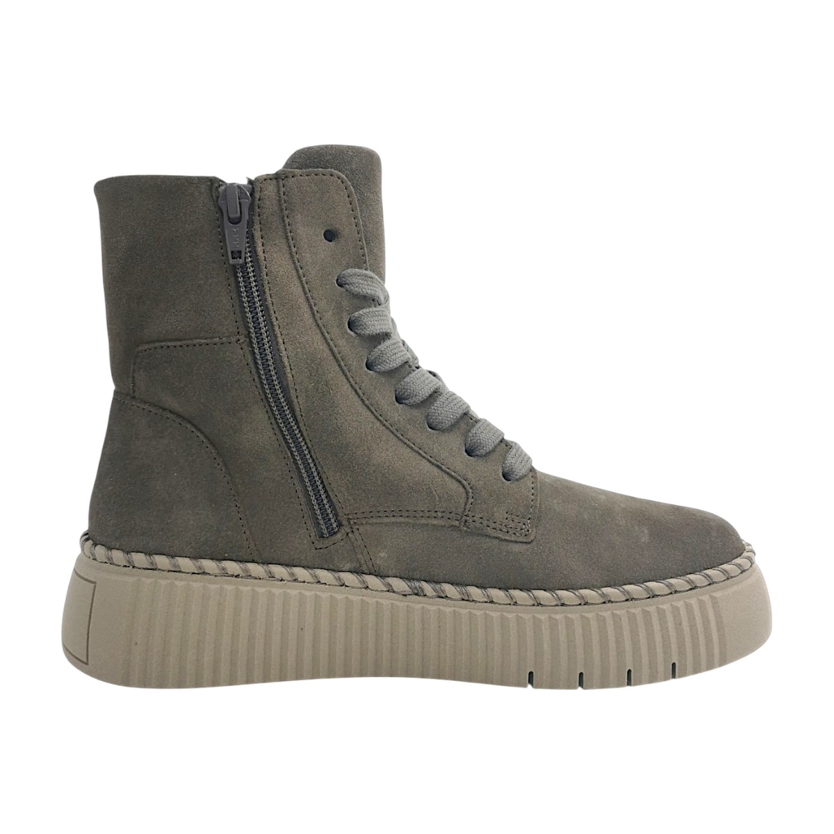 Gabor Damenschuhe Stiefel Schnürer Schnürstiefel Beige Freizeit (mohair, Größe 37.5 EU)