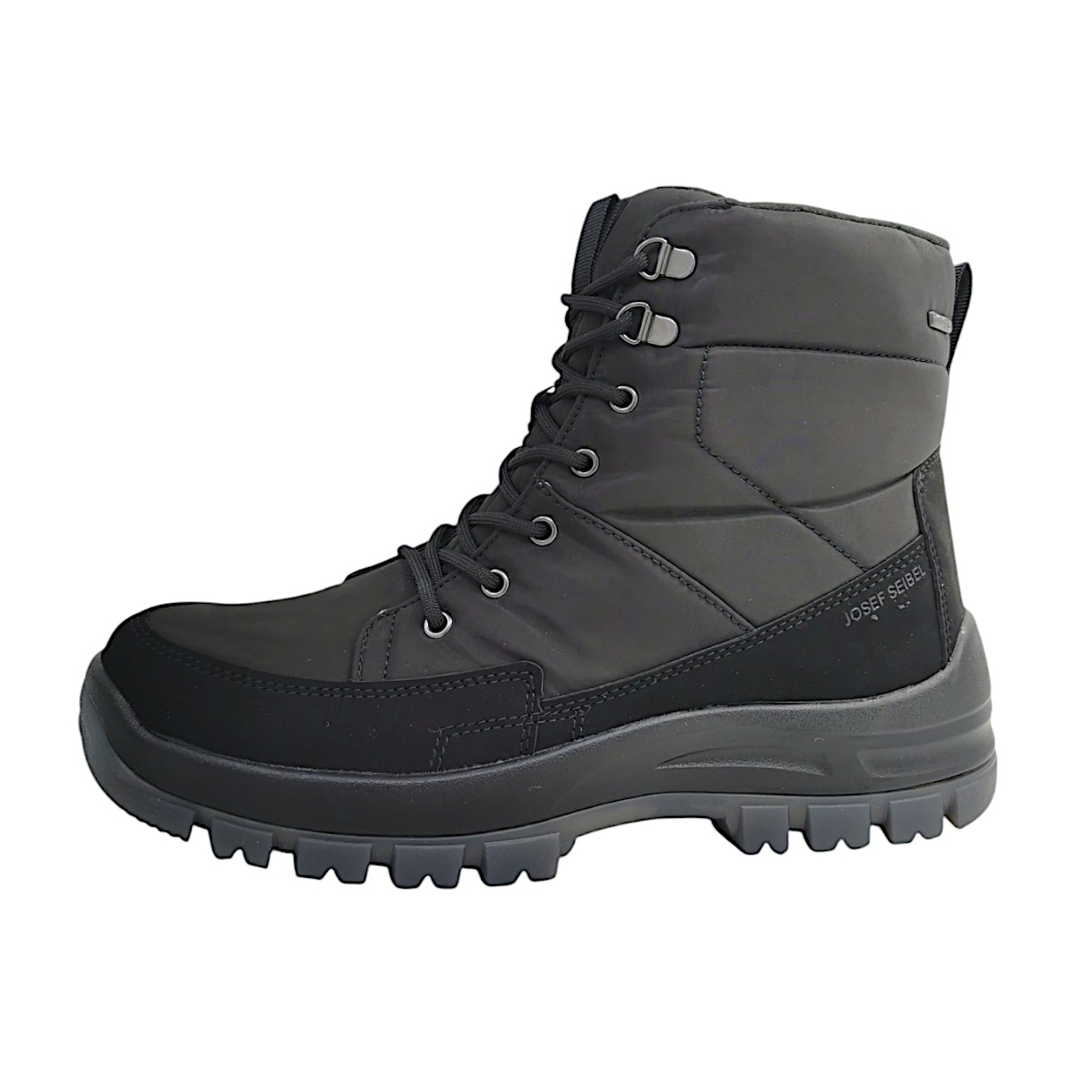 Josef Seibel Alaska 50 Herrenschuhe Warmfutter Schnürstiefel Schwarz