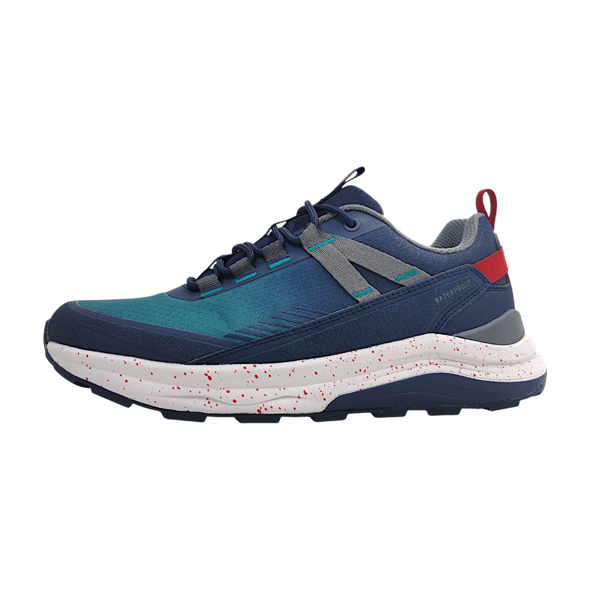 Waldläufer Sportschuhe Herren Outdoorschuhe sportlicher Schnürer Blau Freizeit