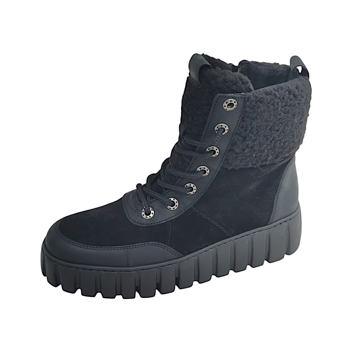 Gabor Comfort Damenschuhe Schnürstiefel Schwarz Freizeit (67 schwarz, Größe 37.5 EU)