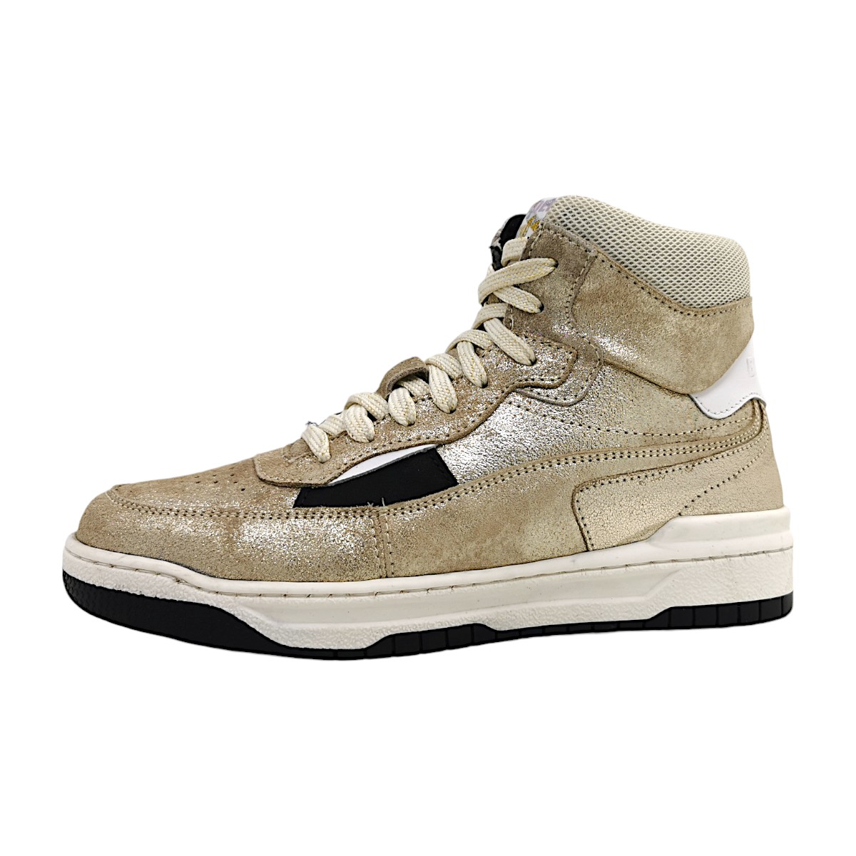 Braqeez Kinderschuhe Mädchen Stiefel Schnürstiefel Gold Freizeit