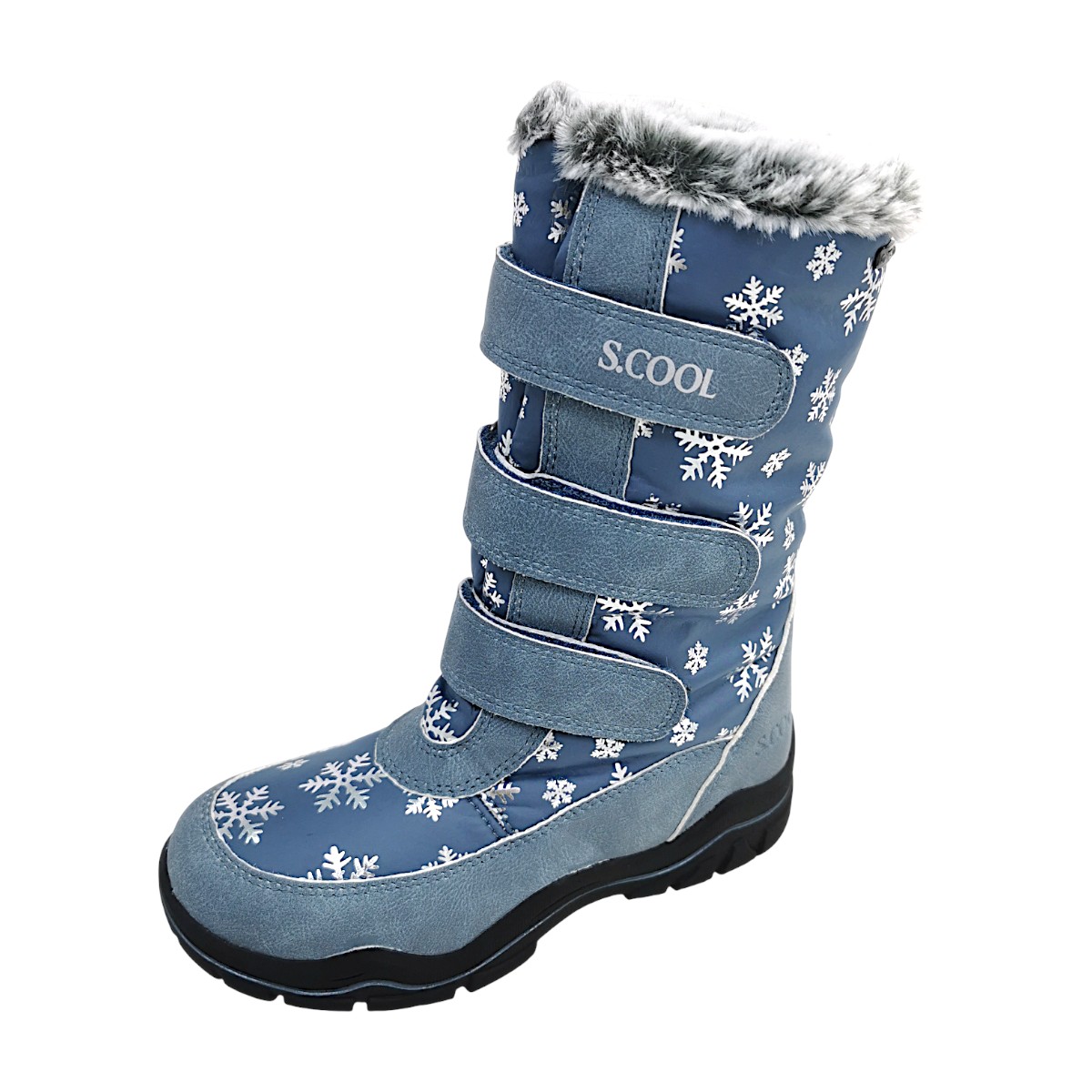 S.Cool Kinderschuhe Mädchen Winterstiefel Blau Freizeit (sky 875, Größe 33 EU)