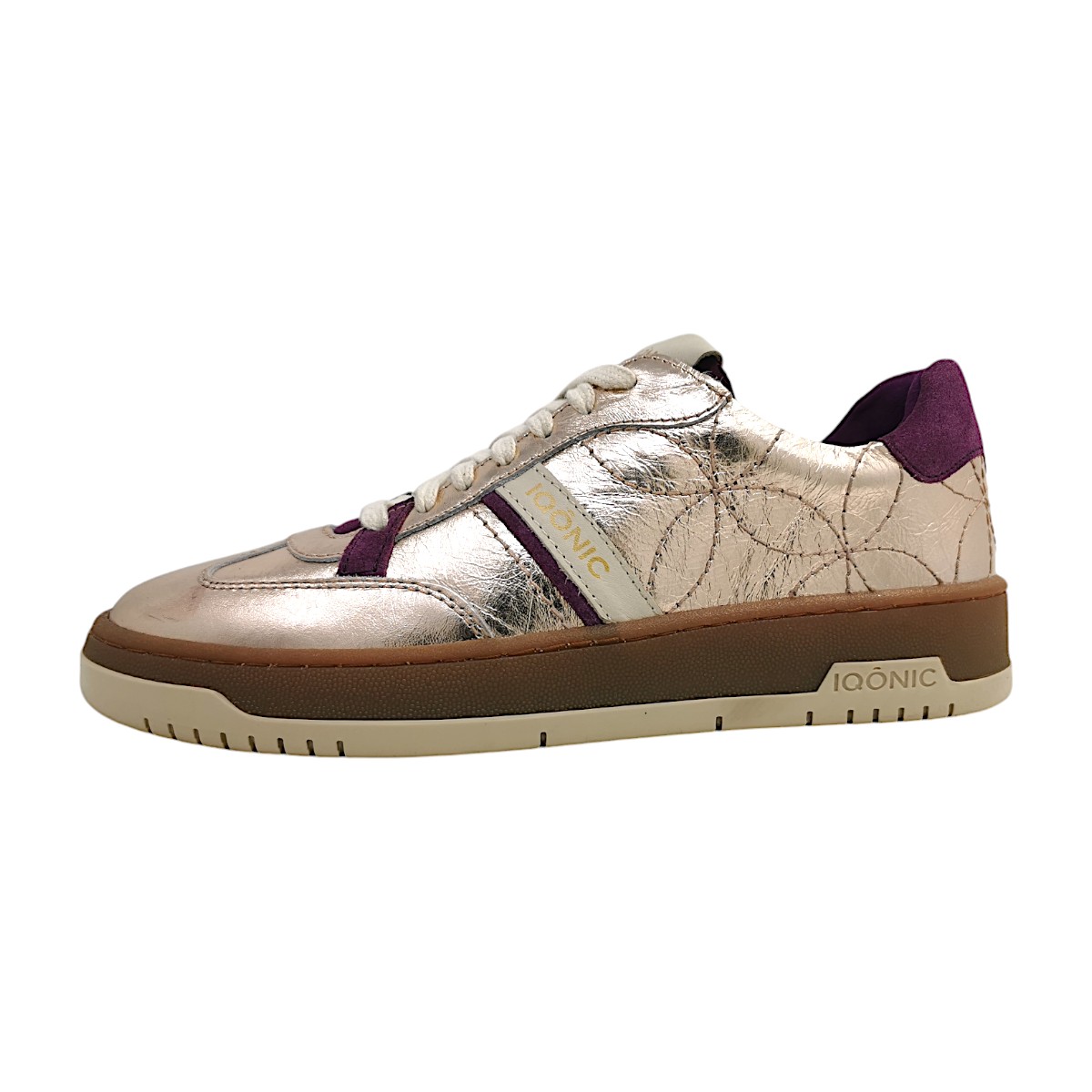 Wish Glazelle Damenschuhe sportlicher Schnürer Gold Freizeit