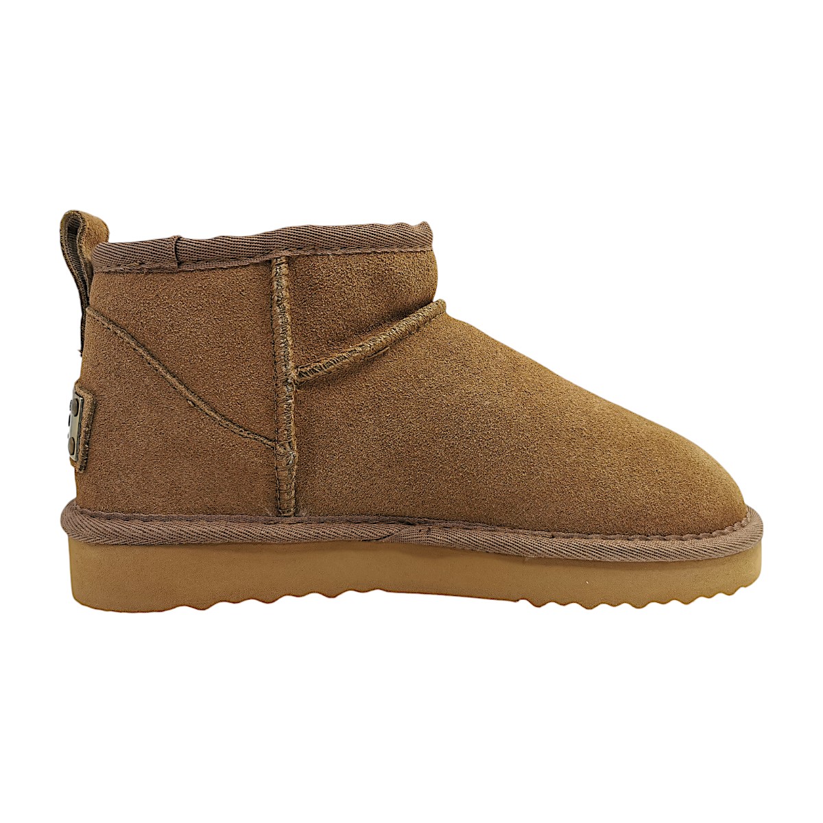 OOG Damenschuhe Stiefel Gefüttert Braun Freizeit (Khaki, Gr. 1:39)