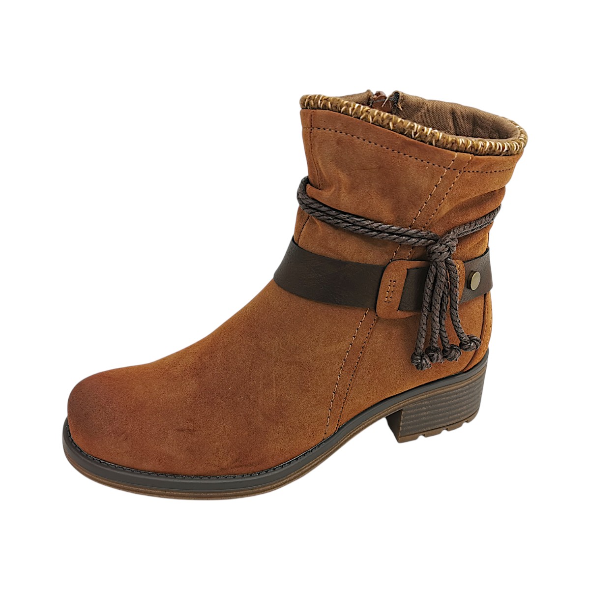 Becker Damenschuhe Stiefel Reißverschluss Braun Freizeit (Braun, Größe 39 EU)