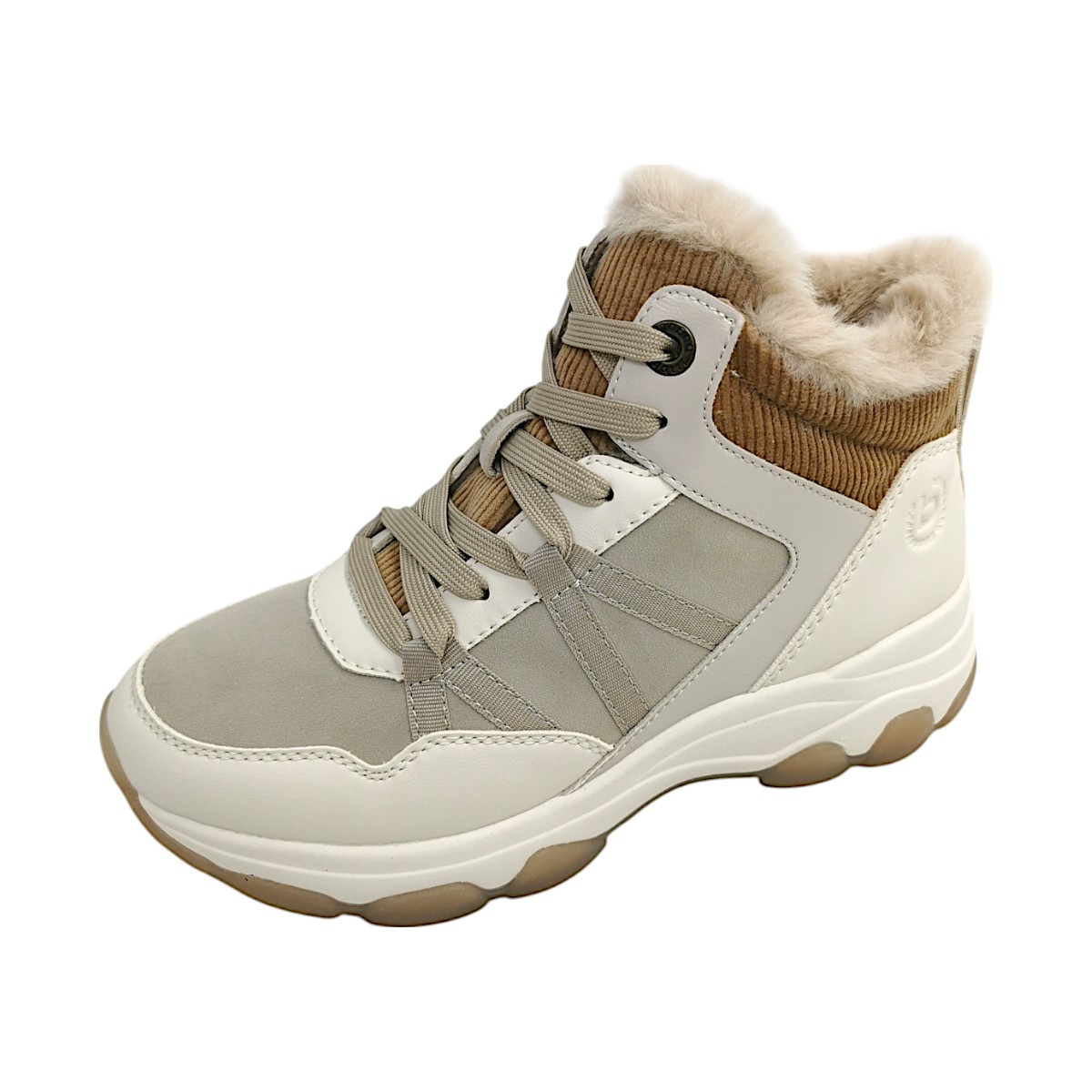 Bugatti Woman Yuki Revo Damenschuhe Schnürstiefel Beige Freizeit (offwhite/beige 2152, Größe 37 EU)