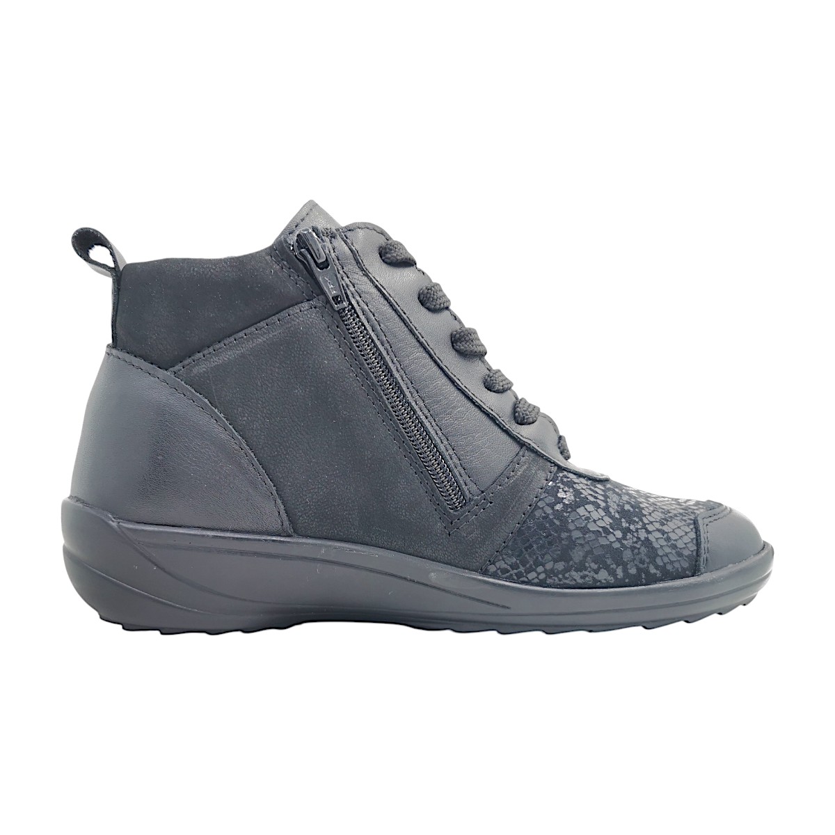Aco Nani 29 Damenschuhe Schnürstiefel Schwarz Freizeit (black/pelux 2738/0368/648, Größe 41 EU)
