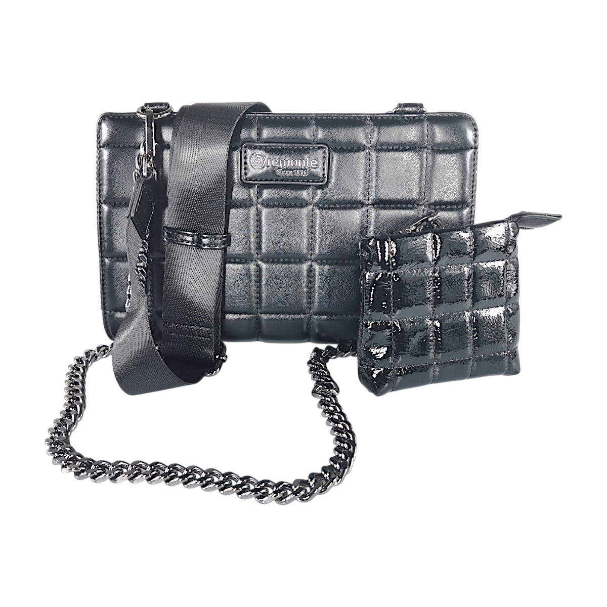 Remonte Damenaccessoires Tasche Schwarz Freizeit (schwarz kombi 01, Größe OneSize)