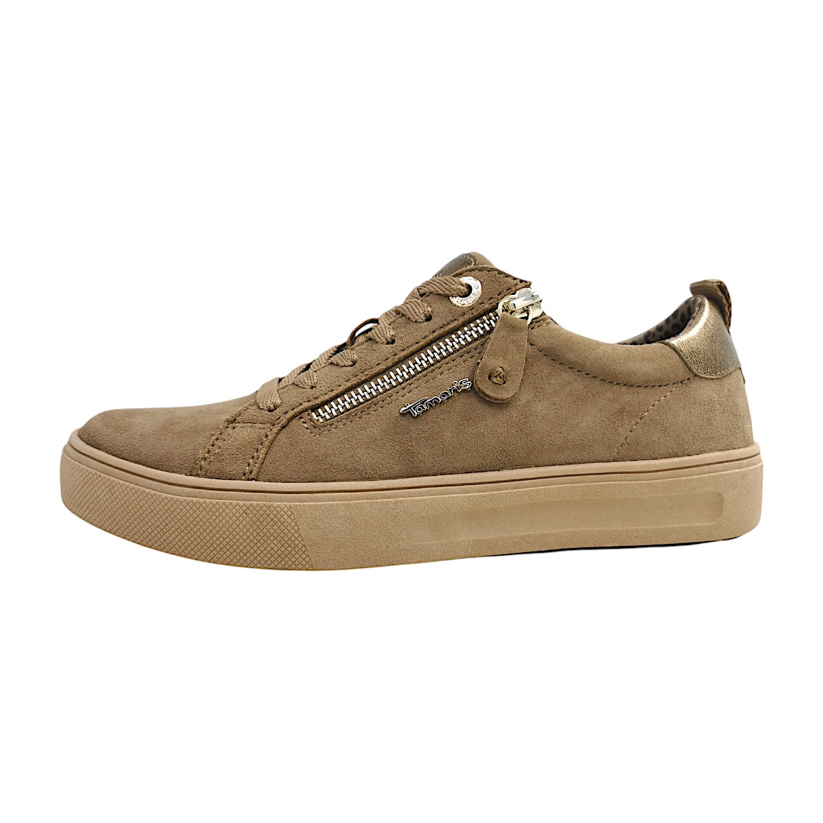 Tamaris Comfort Damenschuhe Schnürschuhe Sportive sportlicher Braun Freizeit