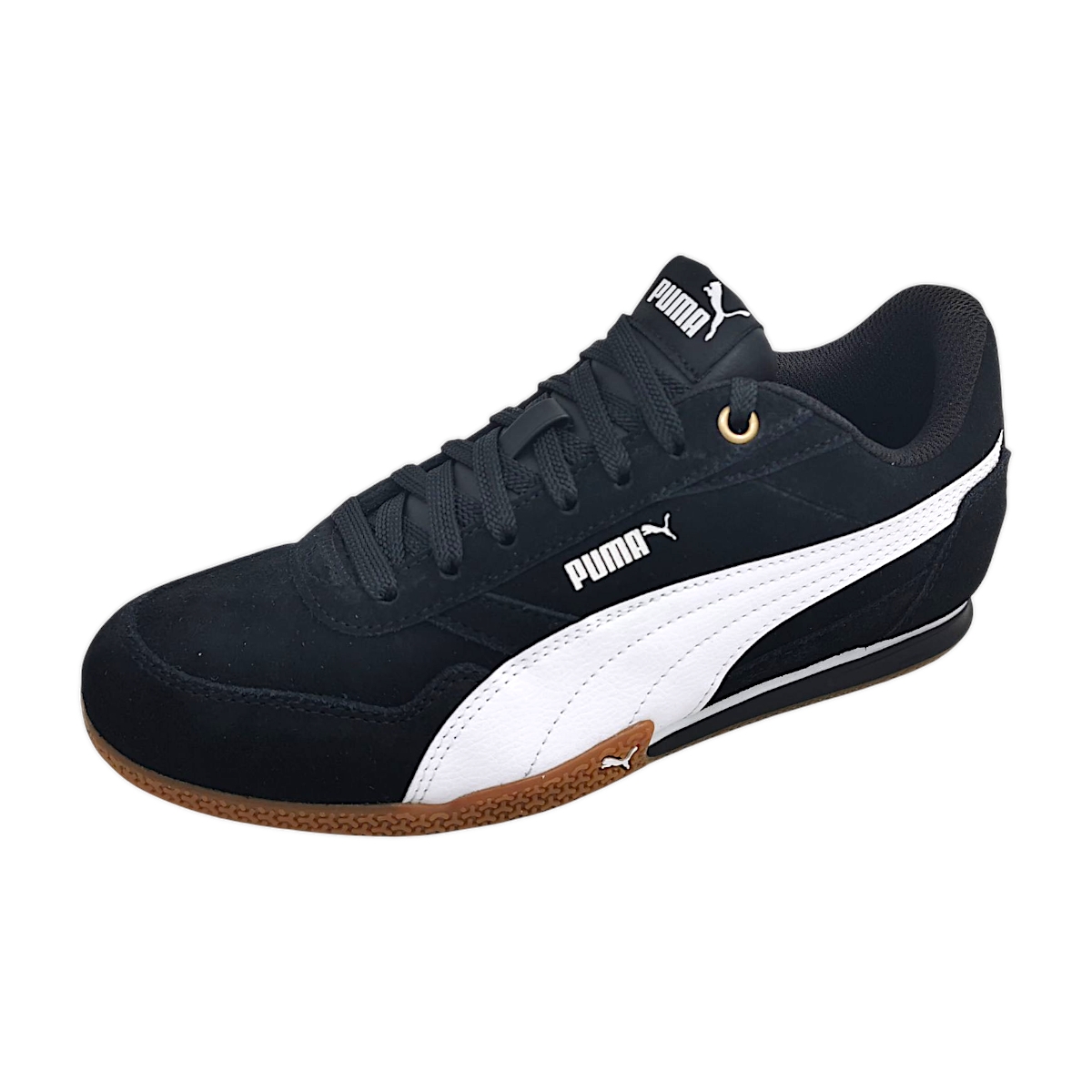 Puma Bella Donna SD Damenschuhe Schnürschuhe Sportive sportlicher Schnürer Schwarz Freizeit (black/white 001, Gr. 2:8.5)