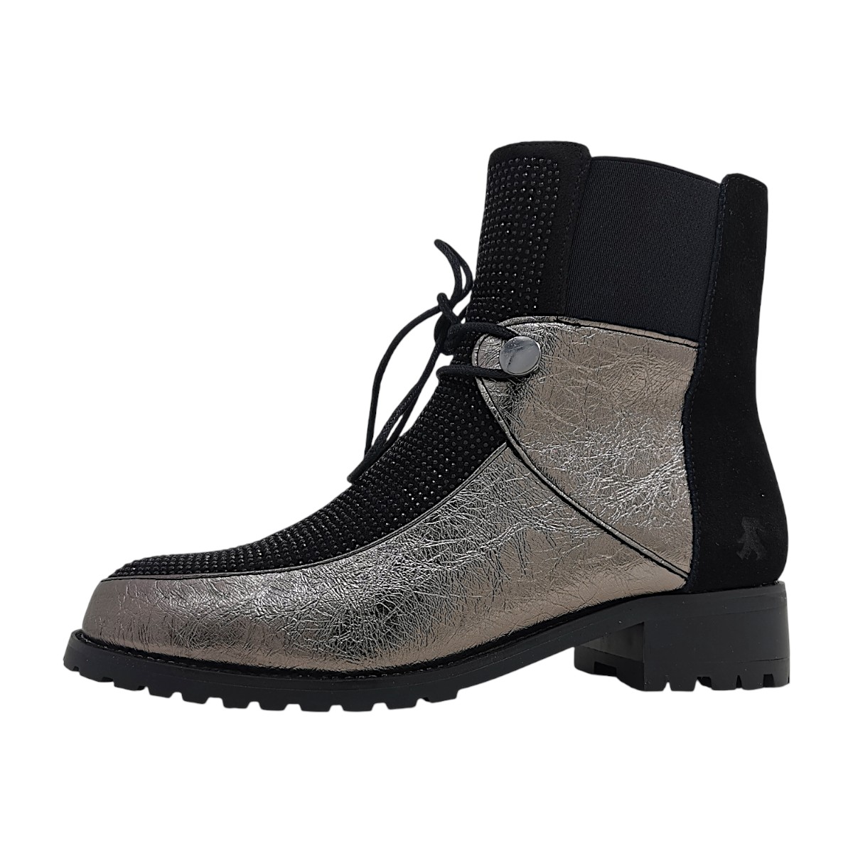 2 Go Fashion Damenschuhe Stiefel Reißverschluss Schwarz Freizeit