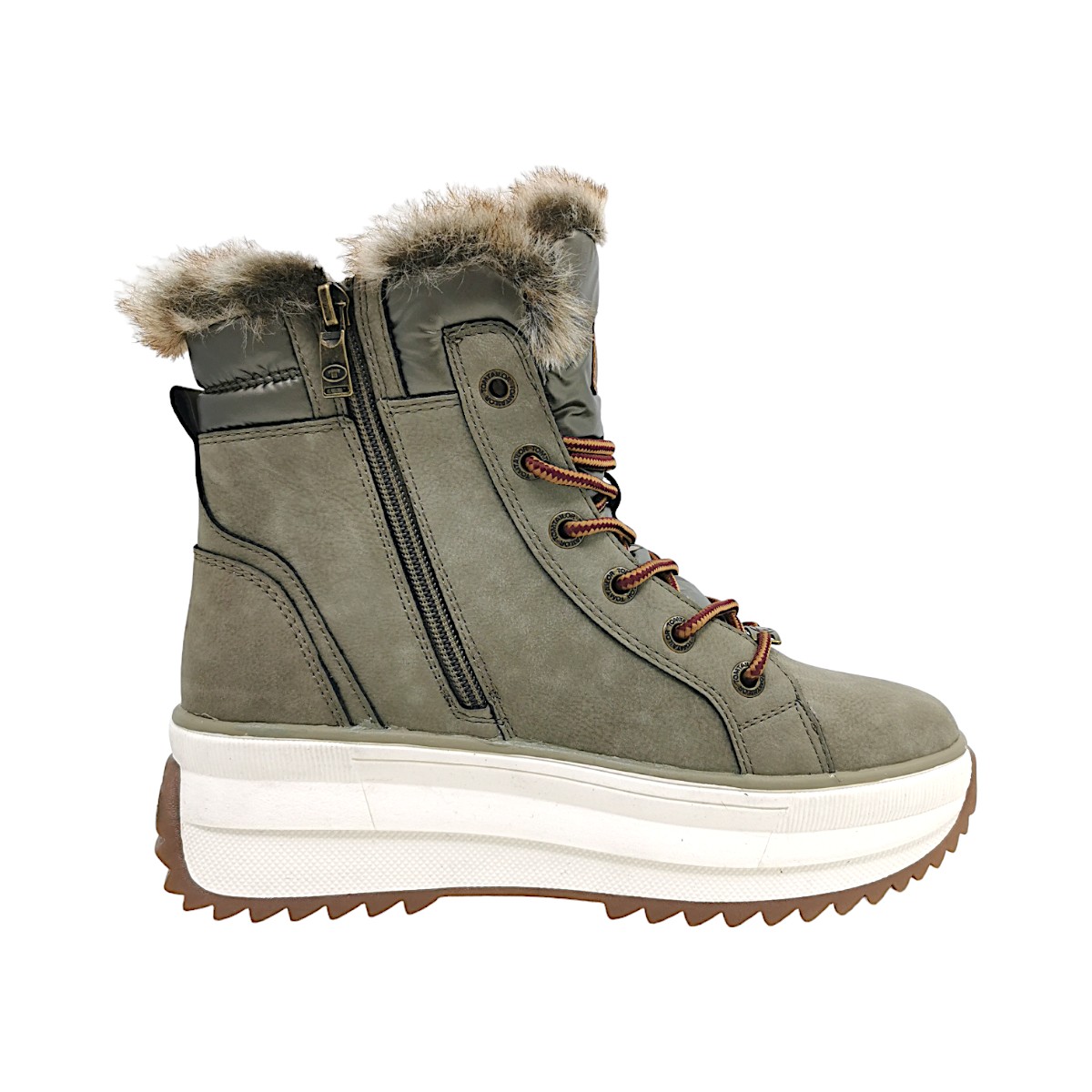Tom Tailor Damenschuhe Schnürstiefel Mehrfarbig Freizeit