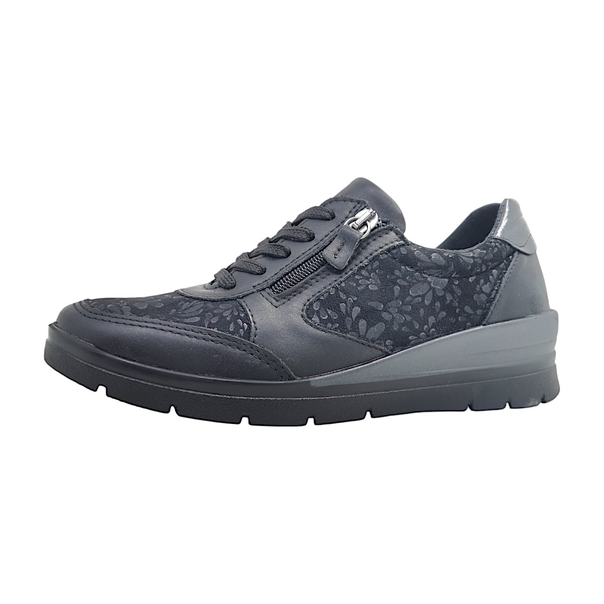 Aco Luna 18 Damenschuhe Schnürschuhe Schwarz Freizeit
