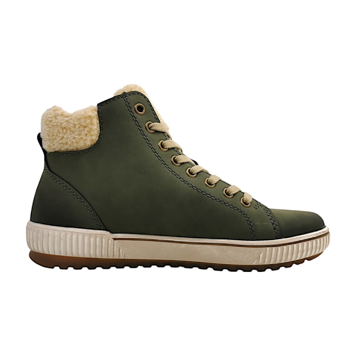 Remonte Damenschuhe Schnürstiefel Grün Freizeit (54 moor/forest, Größe 37 EU)